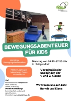Dienstags, 16.30h, Bewegungsabenteuer für Kids