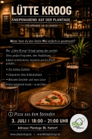 Freitag, 3. Juli, 18h, Kneipenabend "Lütte Kroog"