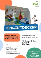 Donnerstags, 9.15h, Krabbelgruppe Mini-Entdecker
