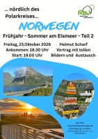 Freitag, 23. Oktober, Norwegen - Vortrag, 19h