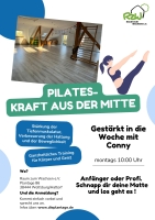 Montags, 10h, Pilates mit Conny